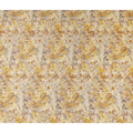 Golden Sand Leaf Print Viscose Twill Fabric