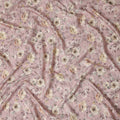 Blush Pink Floral Print Viscose Twill Fabric