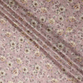 Blush Pink Floral Print Viscose Twill Fabric