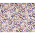 Lavender Purple Floral Print Viscose Twill Fabric