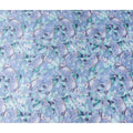 Blue Floral Satin Fabric 110cm
