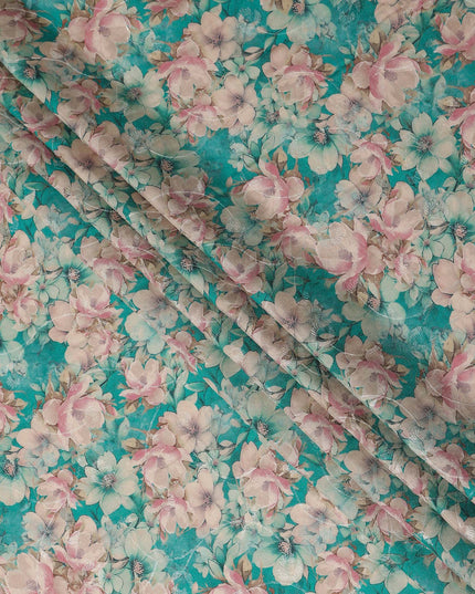 Deep Teal Viscose Crepe Fabric 110cm | Regal Fabrics