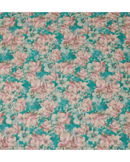 Deep Teal Viscose Crepe Fabric 110cm | Regal Fabrics