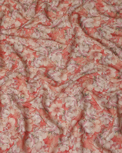 Coral Blush Viscose Crepe Fabric 110cm | Regal Fabrics
