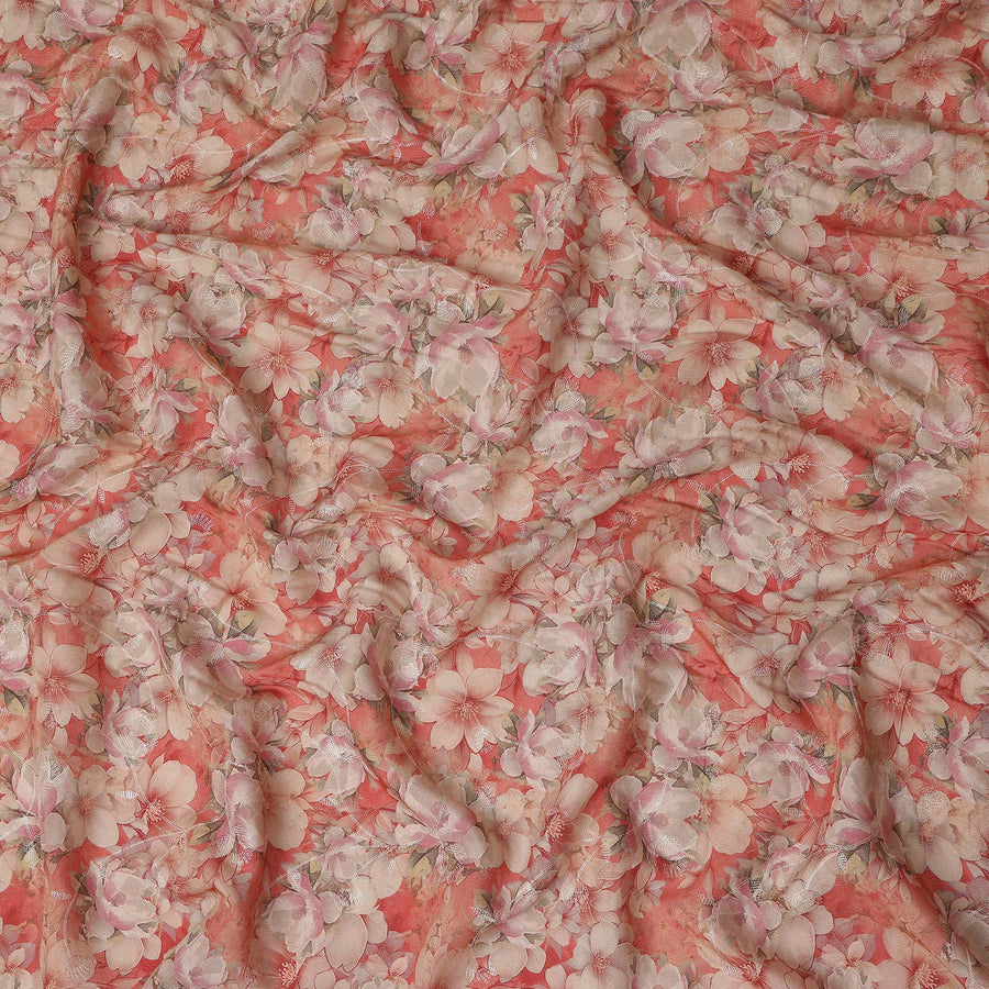 Coral Blush Viscose Crepe Fabric 110cm | Regal Fabrics