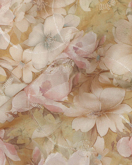 Golden Mustard Viscose Crepe Fabric 110cm | Regal Fabrics