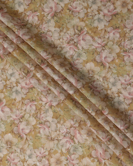 Golden Mustard Viscose Crepe Fabric 110cm | Regal Fabrics