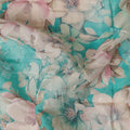 Turquoise Teal Viscose Crepe Fabric 110cm | Regal Fabrics