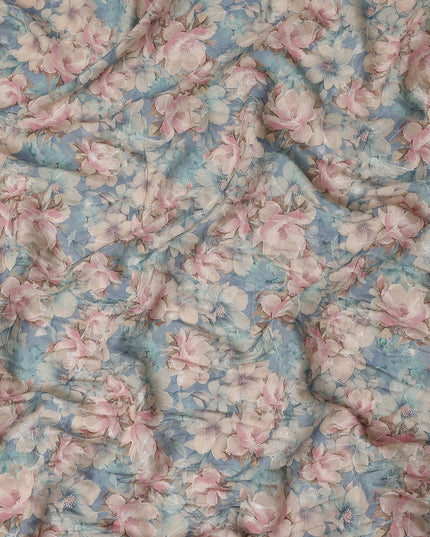 Dusty Blue Viscose Crepe Fabric 110cm | Regal Fabrics