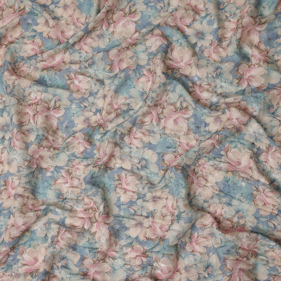 Dusty Blue Viscose Crepe Fabric 110cm | Regal Fabrics
