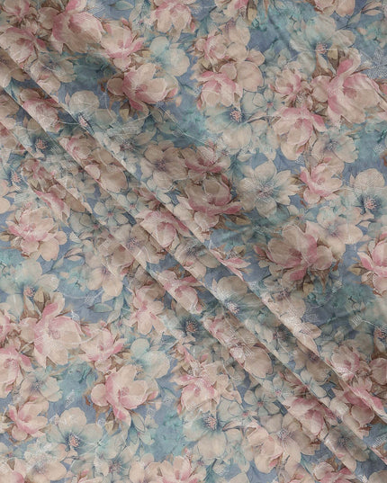 Dusty Blue Viscose Crepe Fabric 110cm | Regal Fabrics