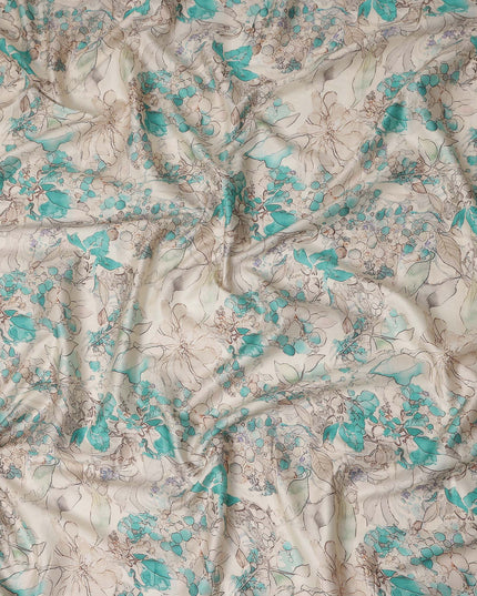 Teal Green Cotton Satin Fabric 110cm | Regal Fabrics