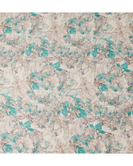 Teal Green Cotton Satin Fabric 110cm | Regal Fabrics