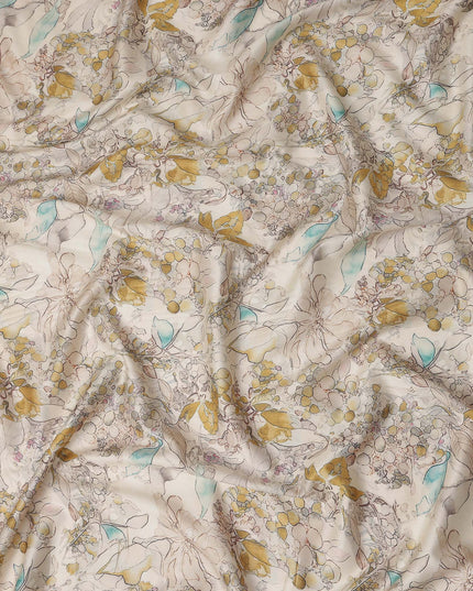 Golden Ivory Cotton Satin Fabric 110cm | Regal Fabrics