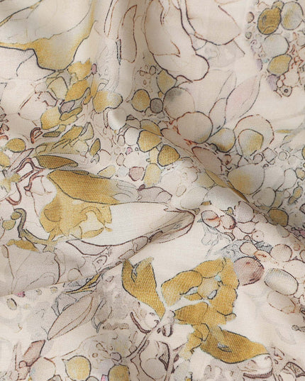 Golden Ivory Cotton Satin Fabric 110cm | Regal Fabrics