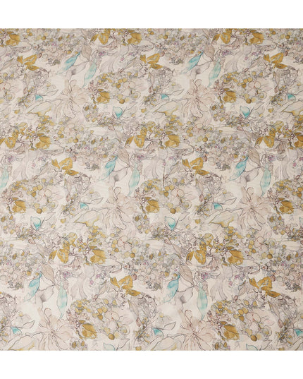 Golden Ivory Cotton Satin Fabric 110cm | Regal Fabrics