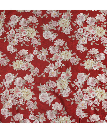 Brick Red Cotton Satin Fabric 110cm | Regal Fabrics