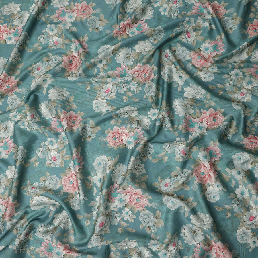 Dusty Teal Cotton Satin Fabric 110cm | Regal Fabrics