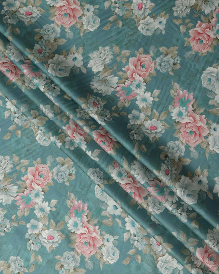 Dusty Teal Cotton Satin Fabric 110cm | Regal Fabrics