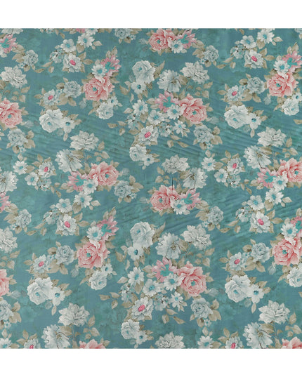 Dusty Teal Cotton Satin Fabric 110cm | Regal Fabrics