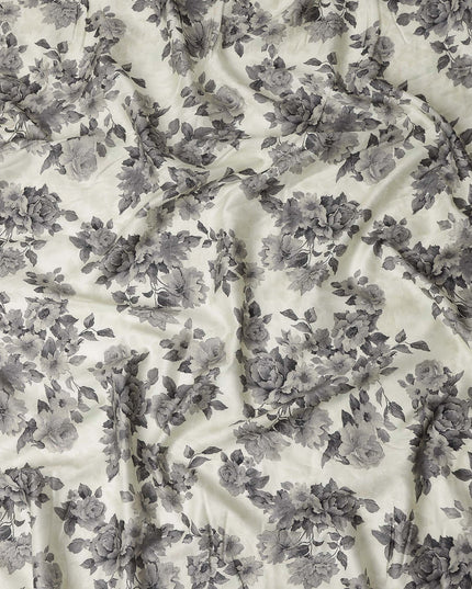 Charcoal Grey Cotton Satin Fabric 110cm | Regal Fabrics