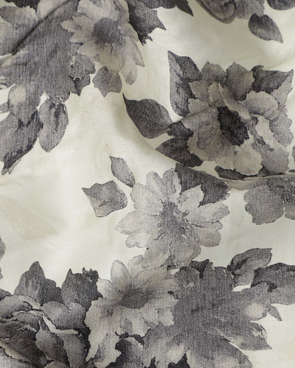 Charcoal Grey Cotton Satin Fabric 110cm | Regal Fabrics