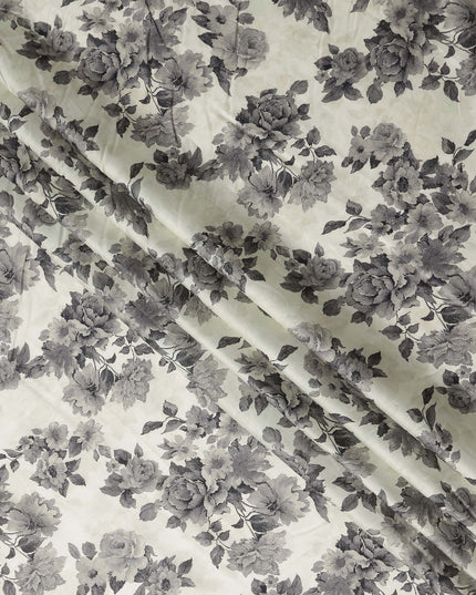 Charcoal Grey Cotton Satin Fabric 110cm | Regal Fabrics