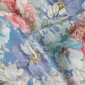 Sky Blue Cotton Satin Fabric 110cm | Regal Fabrics
