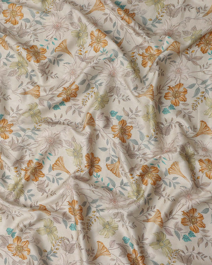Burnt Orange Cotton Satin Fabric 110cm | Regal Fabrics