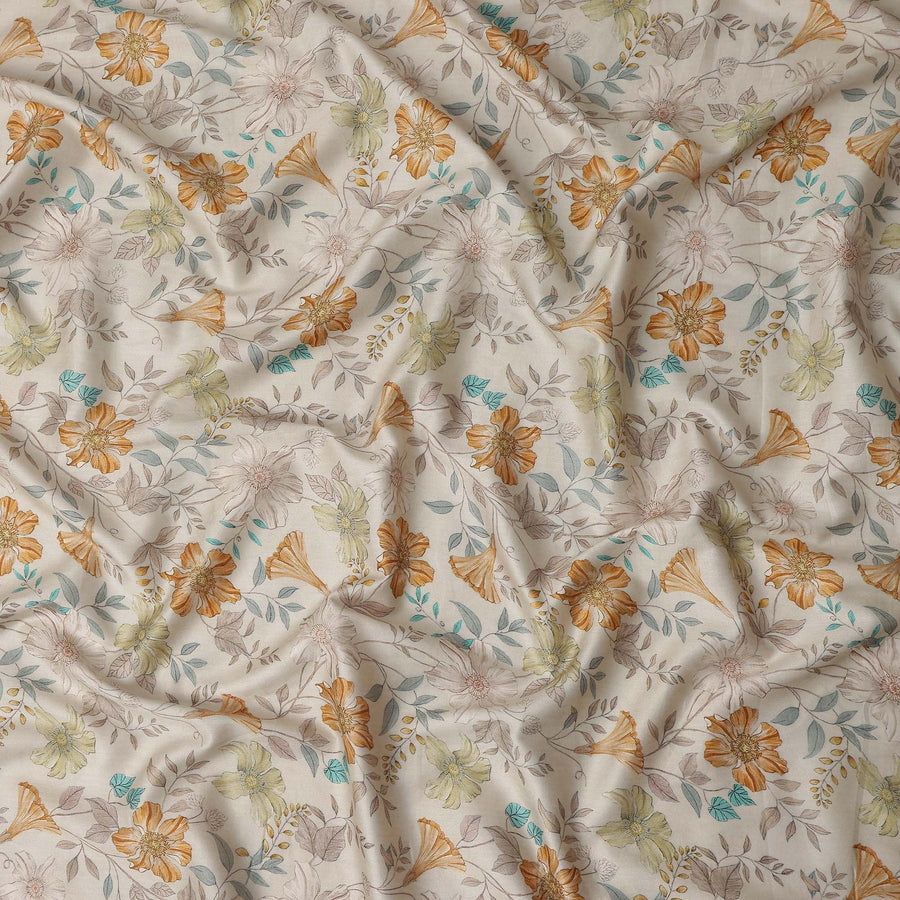 Burnt Orange Cotton Satin Fabric 110cm | Regal Fabrics