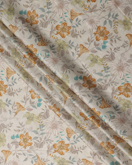 Burnt Orange Cotton Satin Fabric 110cm | Regal Fabrics