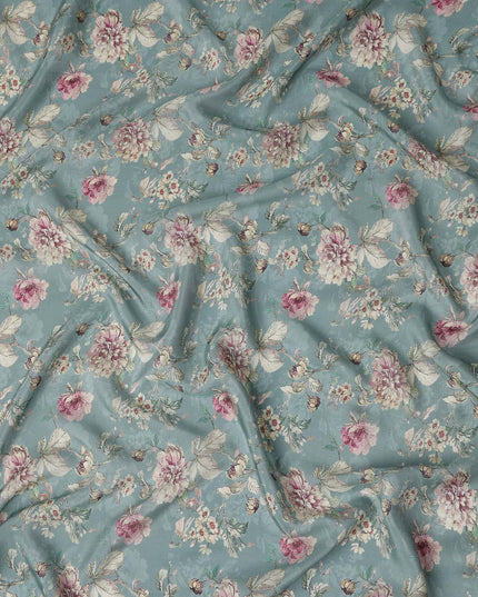 Dusty Blue Viscose Crepe Fabric 110cm | Regal Fabrics
