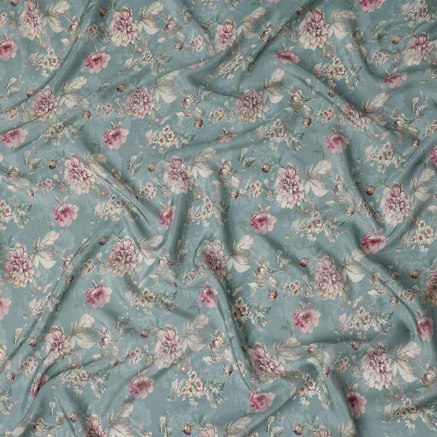 Dusty Blue Viscose Crepe Fabric 110cm | Regal Fabrics