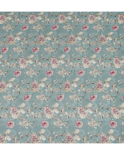 Dusty Blue Viscose Crepe Fabric 110cm | Regal Fabrics