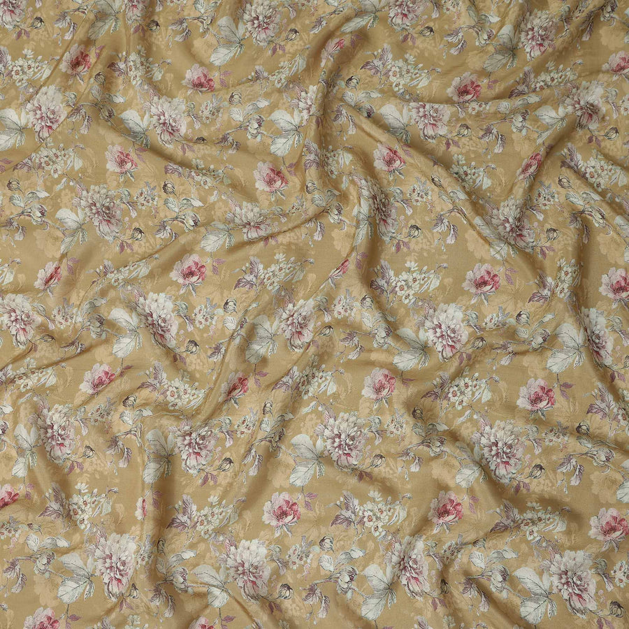 Antique Gold Viscose Crepe Fabric 110cm | Regal Fabrics