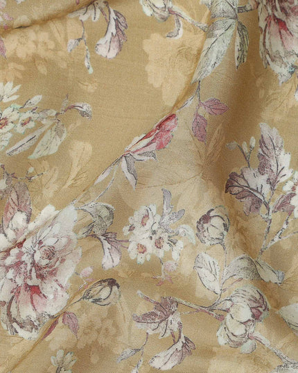 Antique Gold Viscose Crepe Fabric 110cm | Regal Fabrics