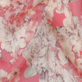 Coral Pink Viscose Crepe Fabric 110cm | Regal Fabrics