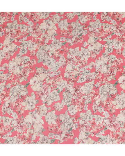 Coral Pink Viscose Crepe Fabric 110cm | Regal Fabrics