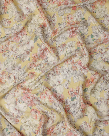 Golden Yellow Viscose Crepe Fabric 110cm | Regal Fabrics