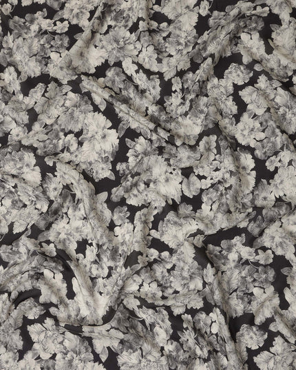 Charcoal Black Viscose Crepe Fabric 110cm | Regal Fabrics