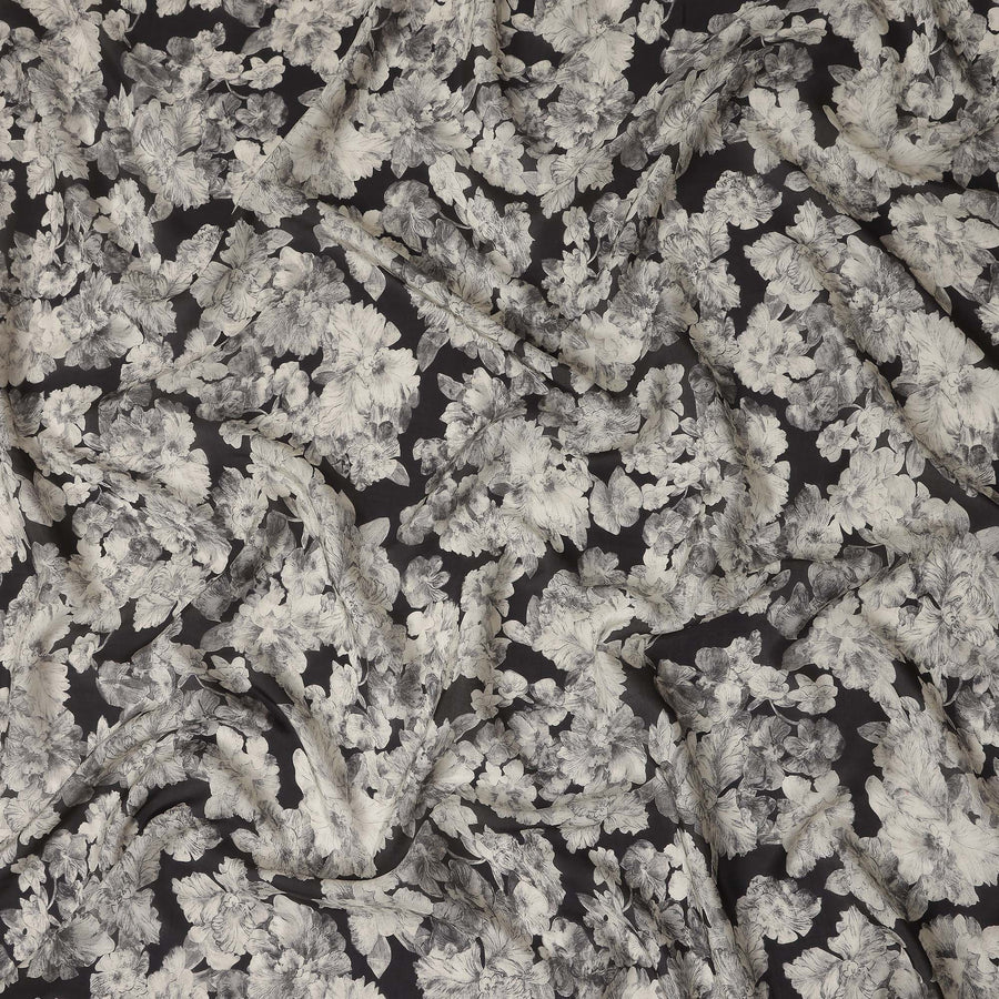 Charcoal Black Viscose Crepe Fabric 110cm | Regal Fabrics