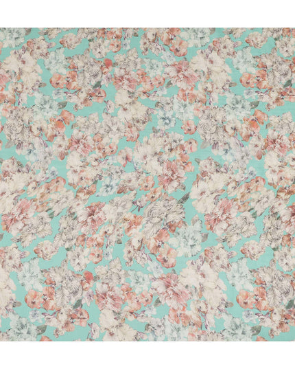 Mint Aqua Viscose Crepe Fabric 110cm | Regal Fabrics