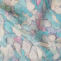 Turquoise Teal Viscose Crepe Fabric 110cm | Regal Fabrics