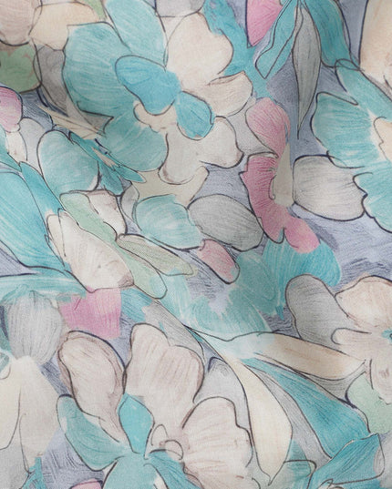 Turquoise Teal Viscose Crepe Fabric 110cm | Regal Fabrics