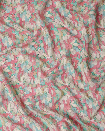 Coral Pink Viscose Crepe Fabric 110cm | Regal Fabrics