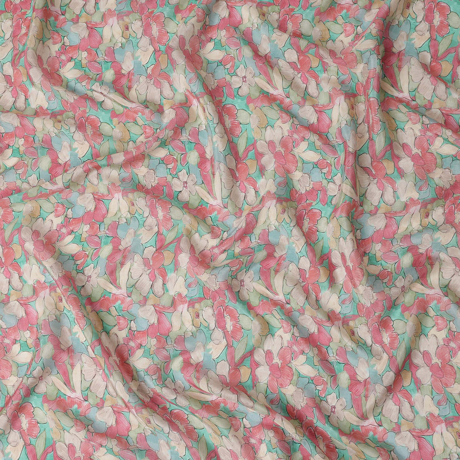 Coral Pink Viscose Crepe Fabric 110cm | Regal Fabrics
