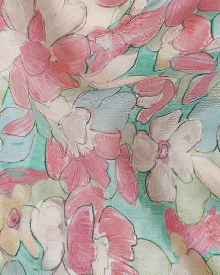 Coral Pink Viscose Crepe Fabric 110cm | Regal Fabrics