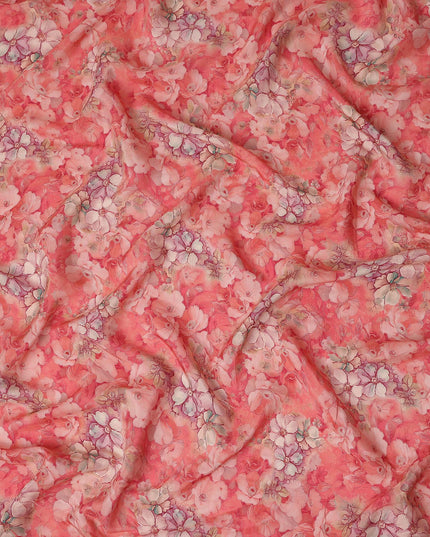 Salmon Coral Viscose Crepe Fabric 110cm | Regal Fabrics
