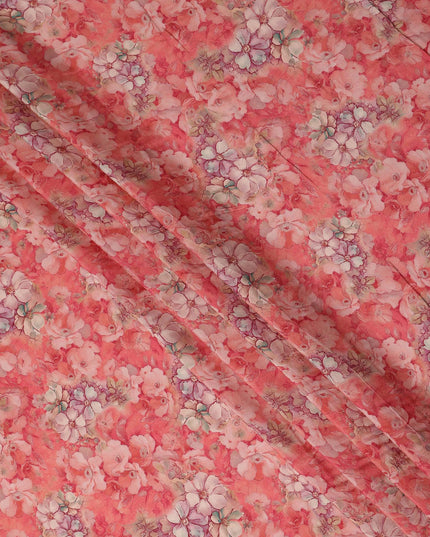 Salmon Coral Viscose Crepe Fabric 110cm | Regal Fabrics