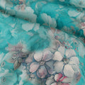 Turquoise Teal Viscose Crepe Fabric 110cm | Regal Fabrics